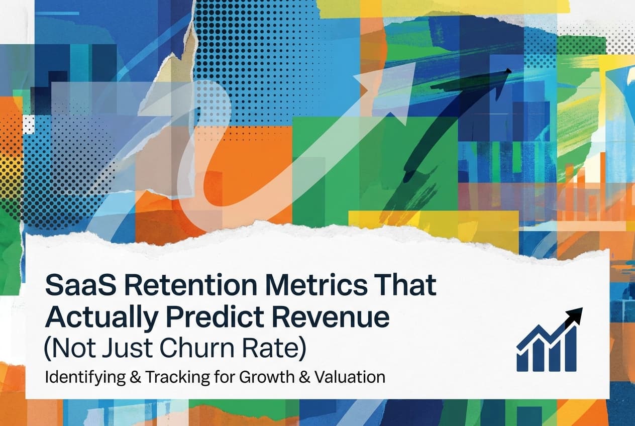 Professional header image for industry analysis: SaaS Retention Metrics That Actually Predict Revenue (Not...