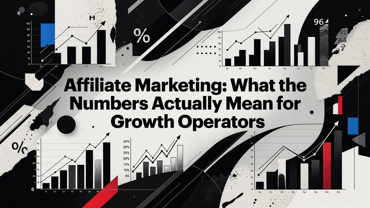 Professional header image for industry analysis: Affiliate Marketing: What the Numbers Actually Mean for G...