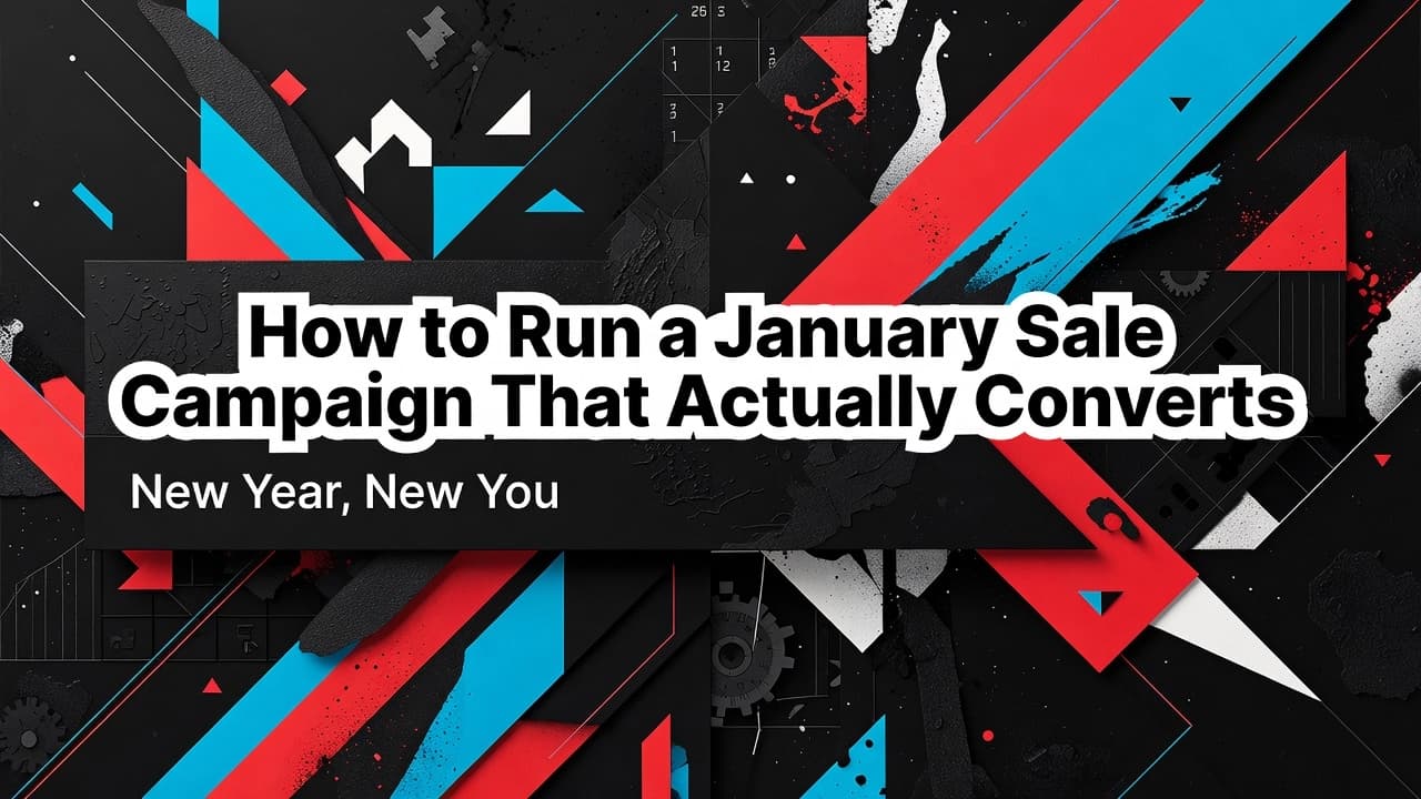 Professional header image for list-based article: How to Run a January Sale Campaign That Actually Converts