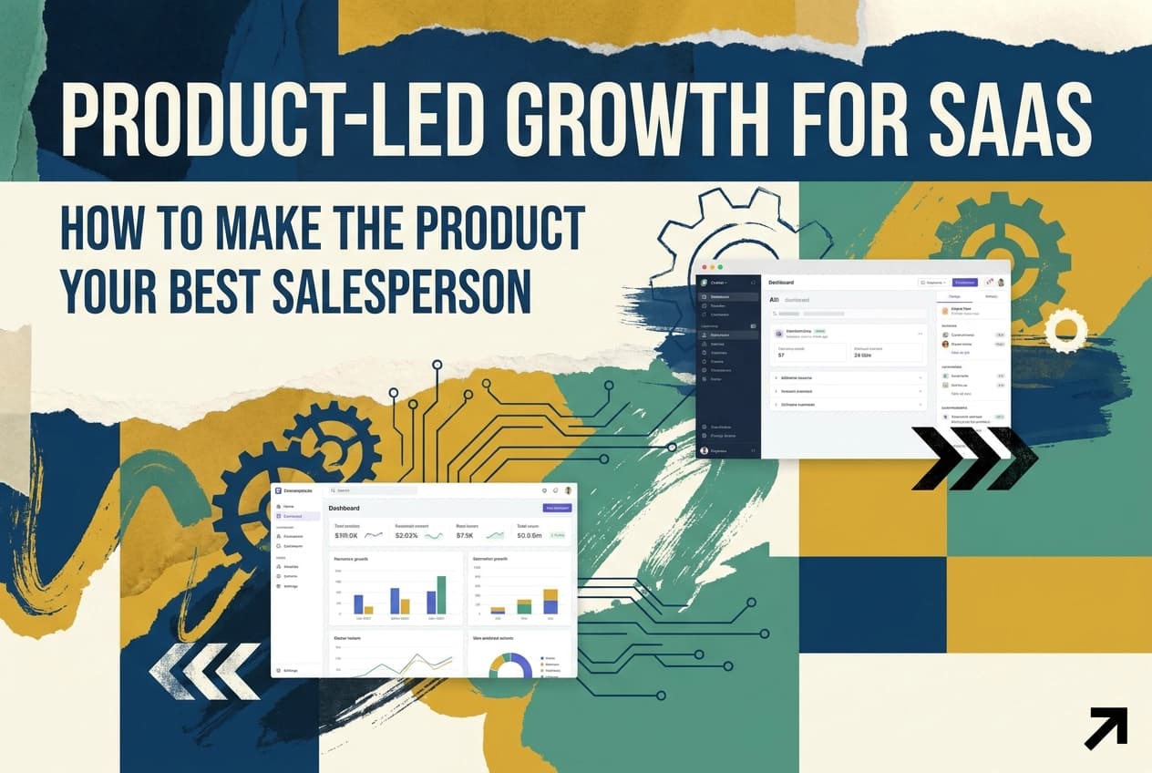 Professional header image for industry analysis: Product-Led Growth for SaaS: How to Make the Product Your...